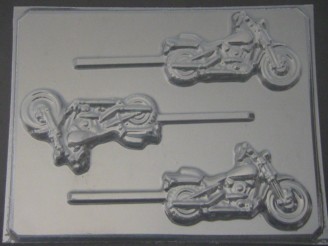 3011 Motorcycle Chocolate or Hard Candy Lollipop Mold